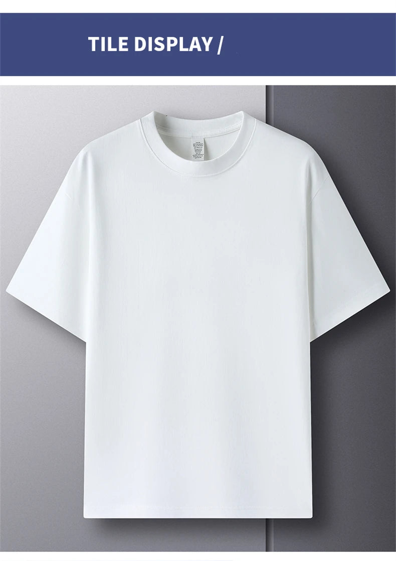 High quality cotton short sleeve men's T-shirt