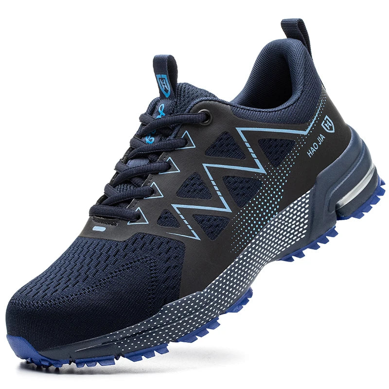 Lightweight Work Safety Shoes Men Women Indestructible Steel Toe Shoes Protective Safety Boots Breathable Security Work Sneakers