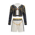 Girls Cosplay Fashion 3 PCS Coat Vest Pant Set Popular Stage Performance Dress Up Uniform Children Singer Show Party Costume