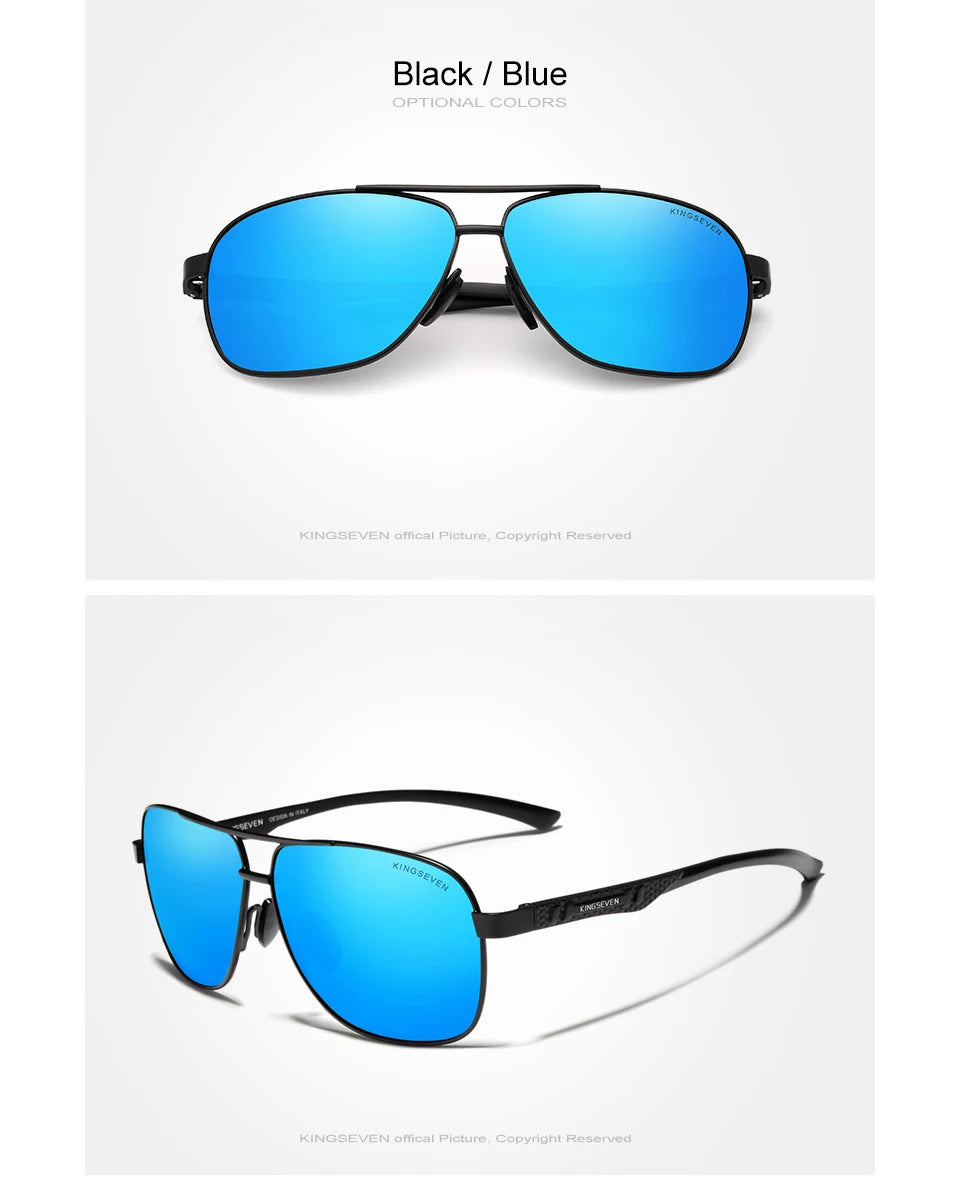 KINGSEVEN Brand Men Sunglasses Polarized Aluminum UV400 Mirror Sun Glasses Women