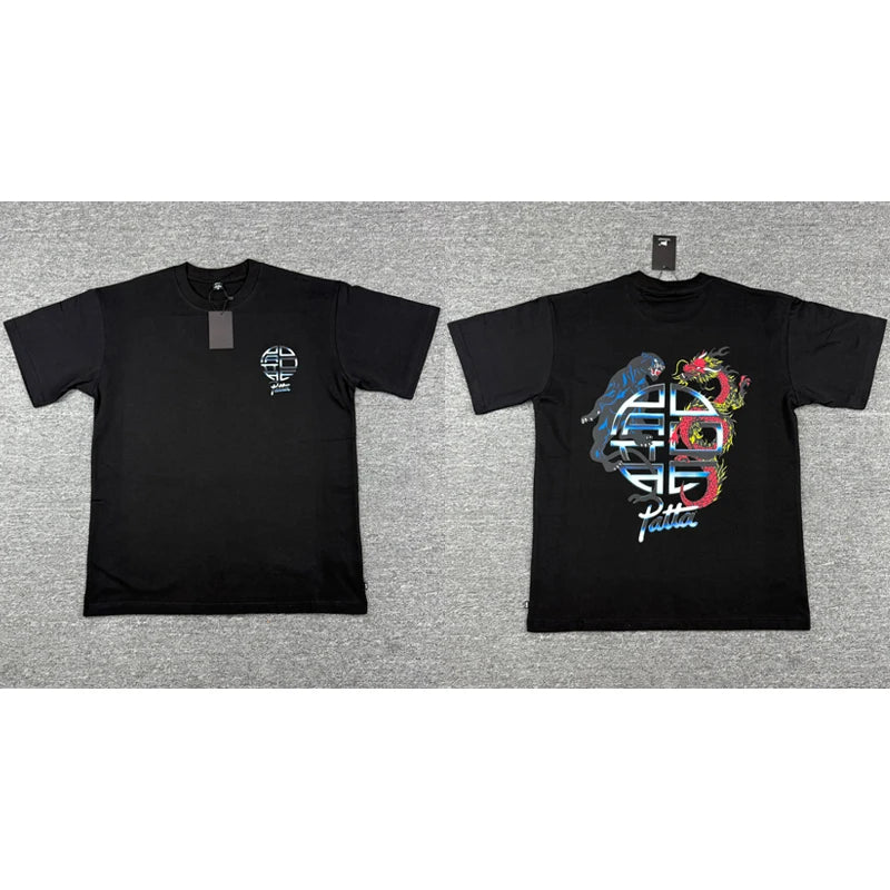 Summer Round Neck Men's Women's Loose Patta Tops New Style High Quality PATTA Short Sleeved T-shirts One Day Ship Out