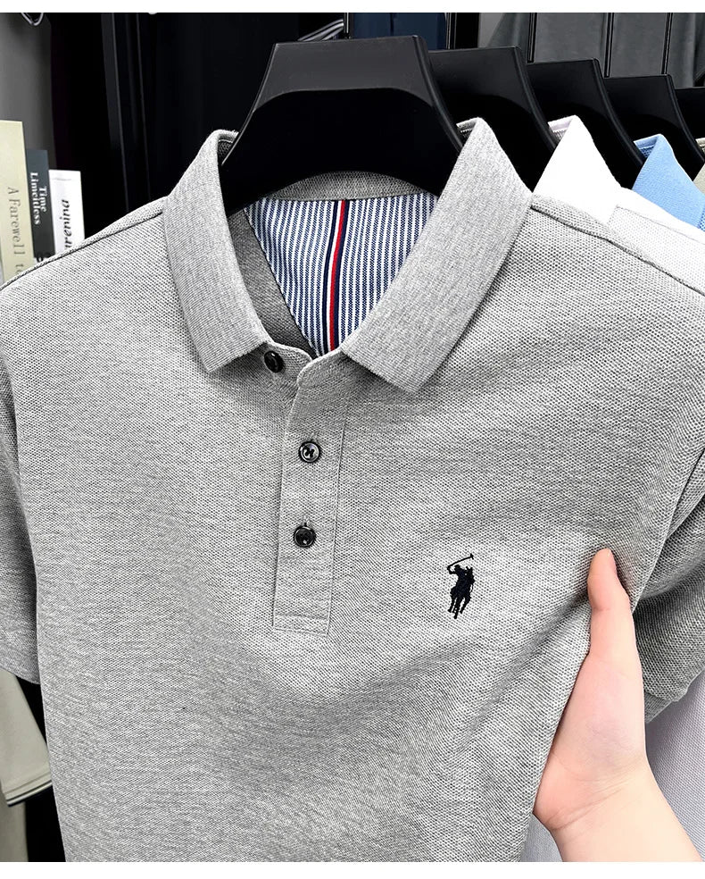 cotton short sleeve polo