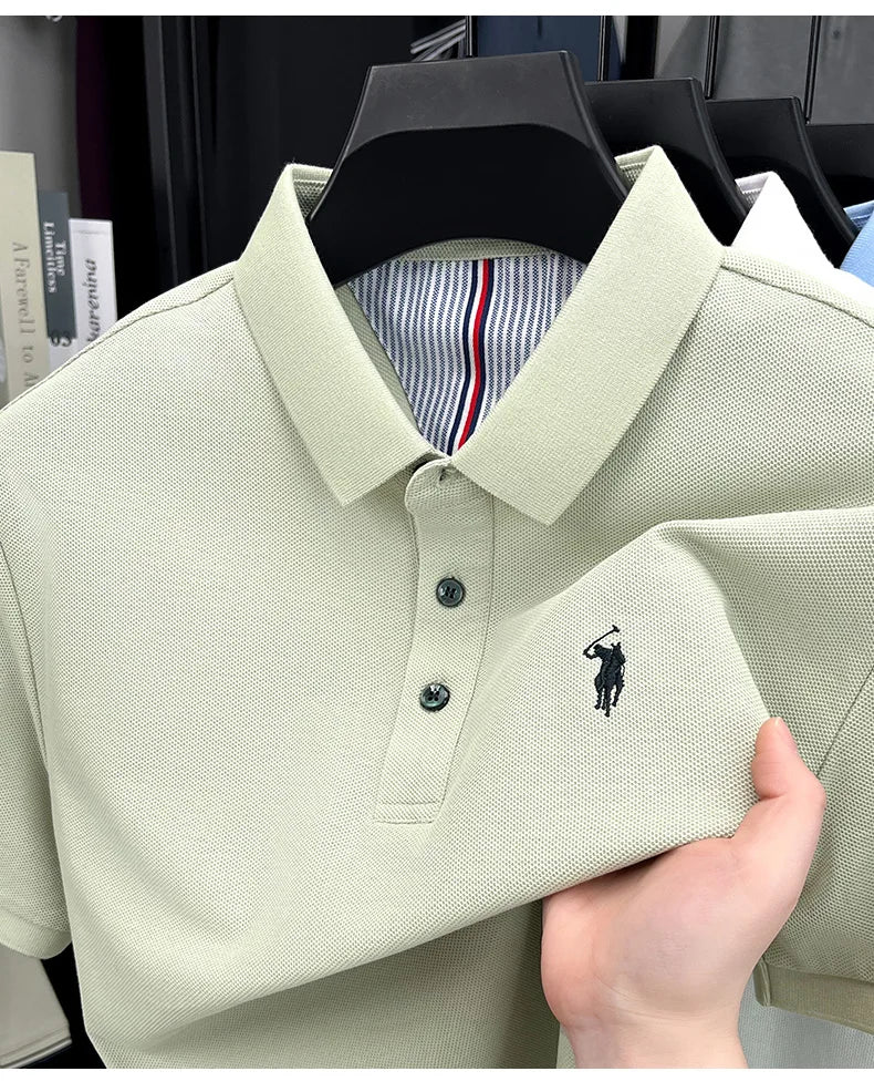 cotton short sleeve polo