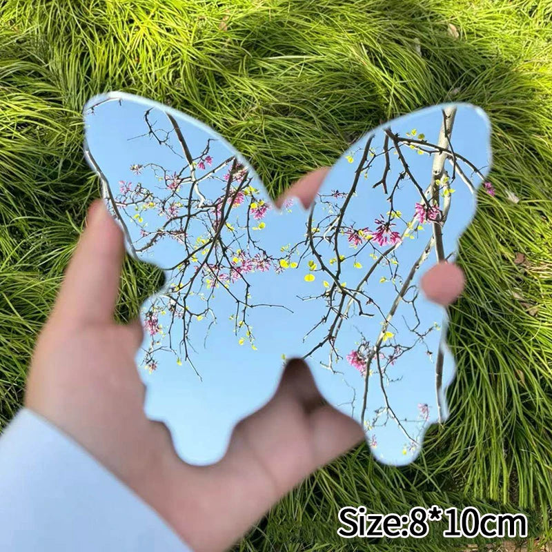 Heart Convex Mirror Round Moon Shaped Mirrors Travel Photo Props Wide-angle Lens for Photography Portable Makeup Mirrors