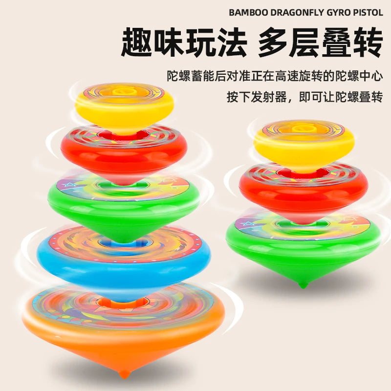 Five-Layer Stacking Spinning Top Toy for Children, Parent-Child Interactive Spinning Top Toy for Boys and Girls