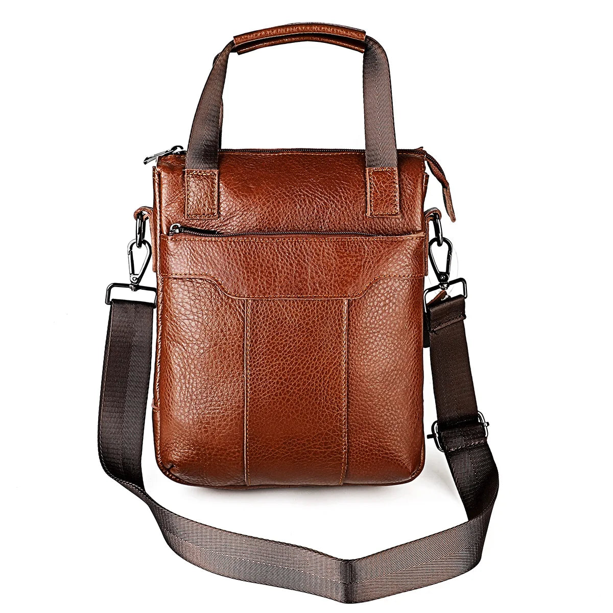Fashion Men's Cow Leather Crossbody Bag Man Shoulder Bag Casual Male Top-handle ipad Bag For Men