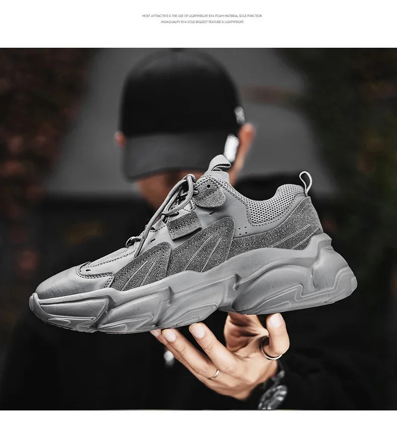 Men's Sneakers Hidden Heels Elevator