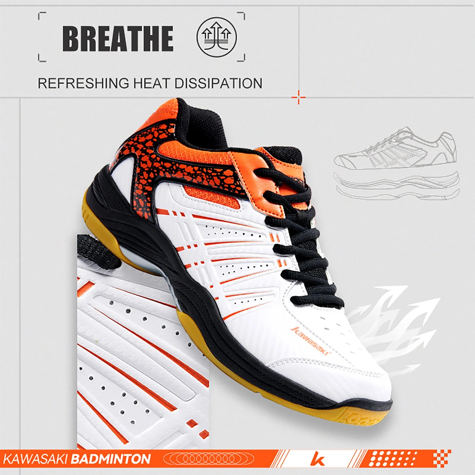 Anti-Slippery Sport Tennis Shoes Sneakers UNISEX