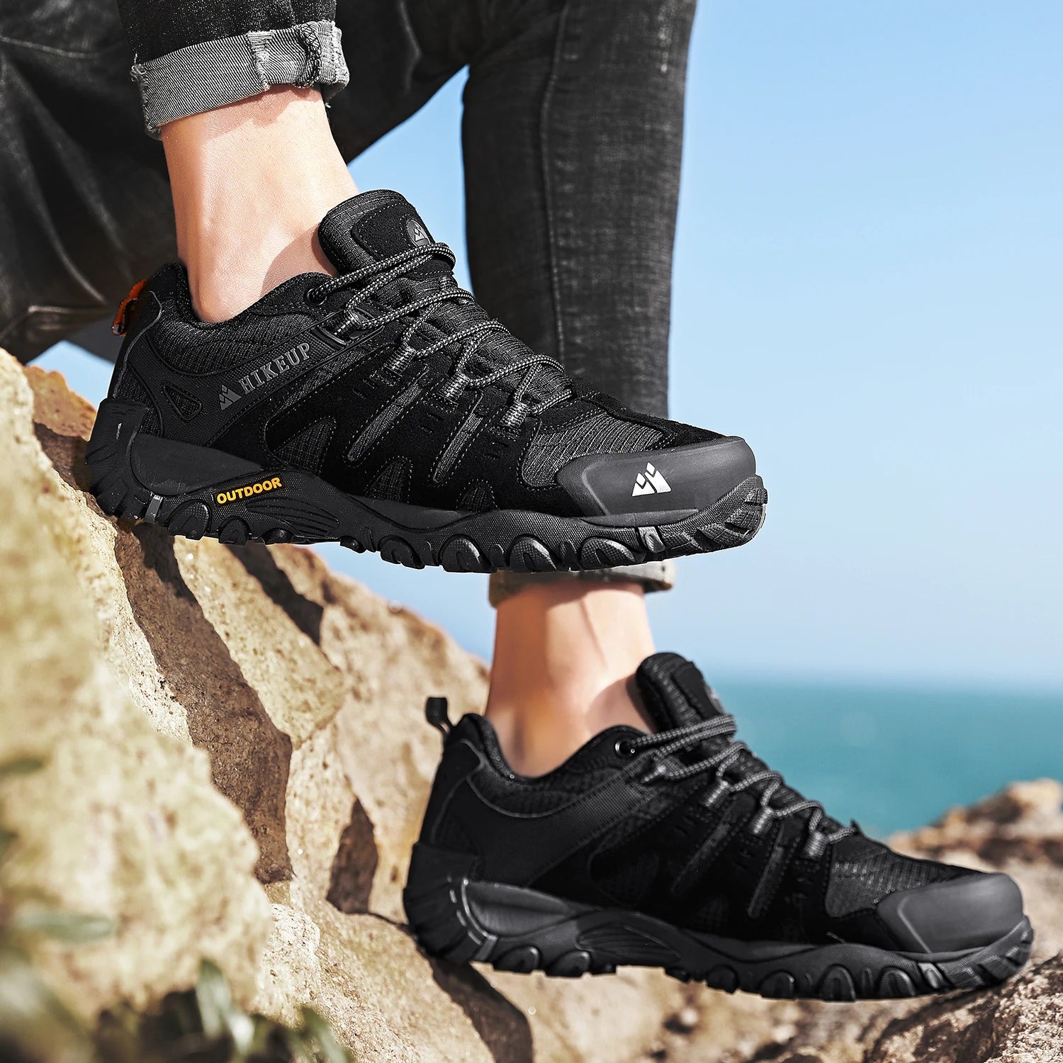 Men Trekking Walking Sneakers