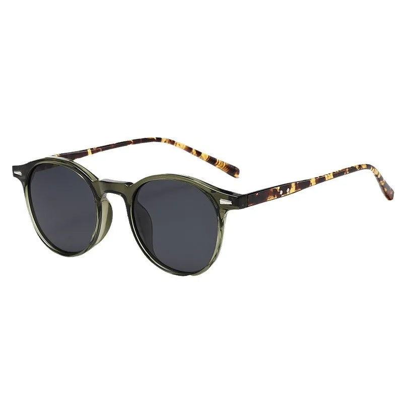 Fashion Transparent Round Frame Sunglasses for Women Casual Driving Outdoor Eyewear Men Plastic Ultralight UV400 Eyeglasses