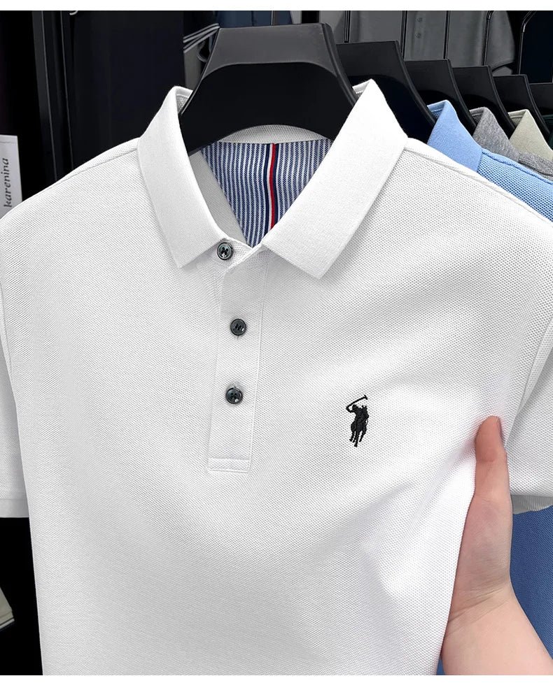 cotton short sleeve polo