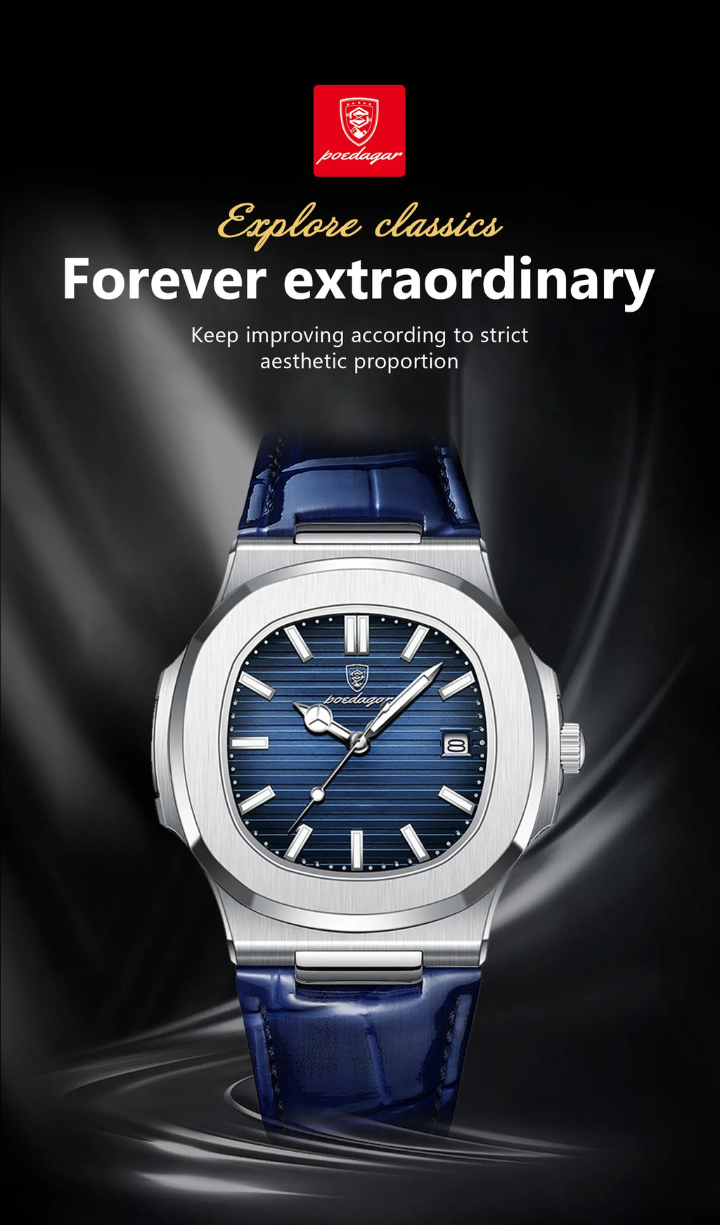 GOTTO Luxury Square Watch
