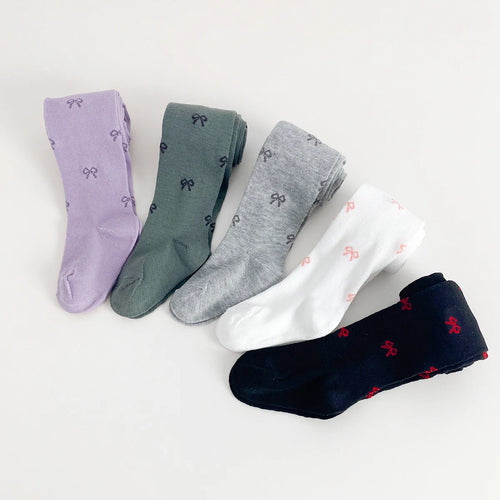 5 PCS Mid-Thickness Plain Baby Toddler Leggings Socks – Children Girl Kid Tights for Casual, School & Layering