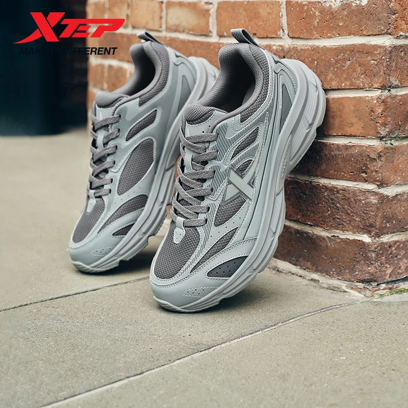 XTEP Running Shoes Men's 2025 Summer Retro Mesh Breathable Wear-Resistant Sports Shoes Commuting Casual Shoes 875319110045