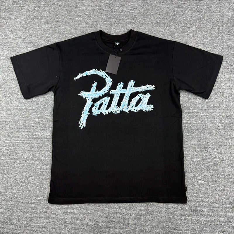 Summer Round Neck Men's Women's Loose Patta Tops New Style High Quality PATTA Short Sleeved T-shirts One Day Ship Out