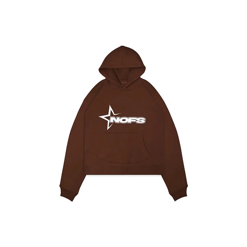 Hoodies Men Y2k Hip Hop letter Graphic Print Hooded Sweatshirt Punk Rock Oversized Pullovers Baggy Sweatpants Suits