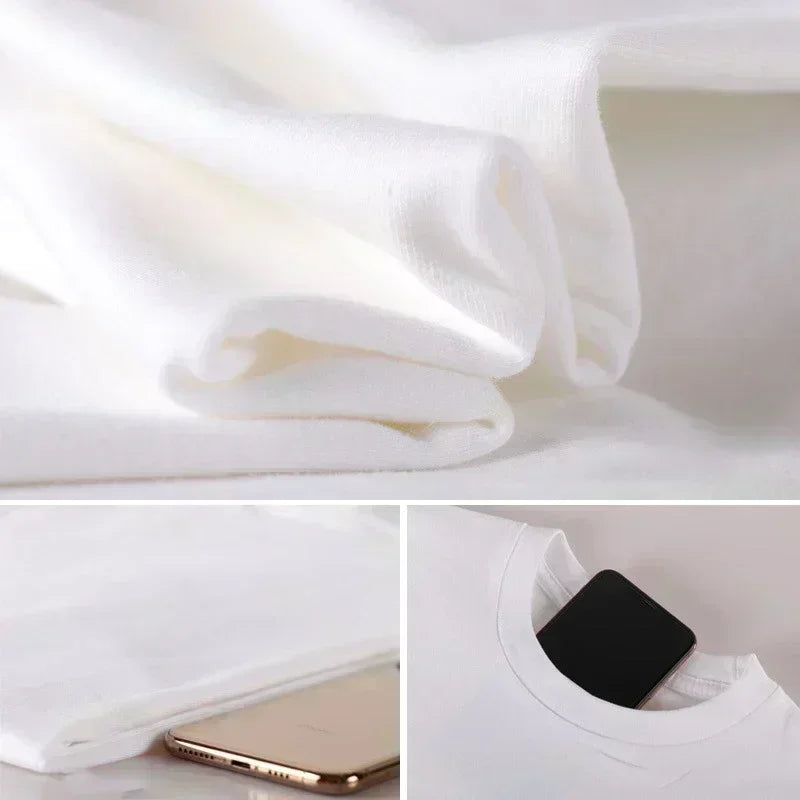 Men Short-sleeve New Funny Capsule Corp Print Tees Cotton Loose Breathable Graphic T Shirts Casual Streetwear Tops Men Clothing