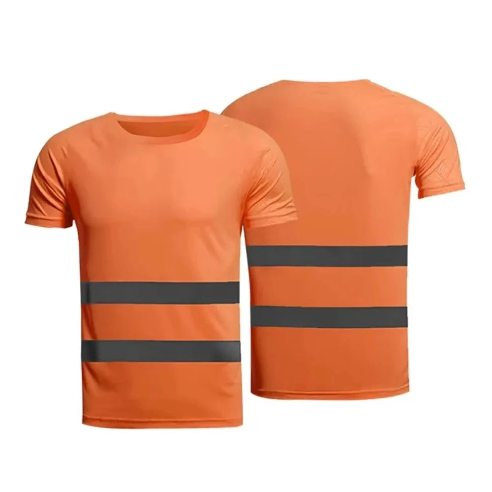 Green 3D Print Men's T-Shirts New Secure Logo Color Blocking Design Round Neck Short-Sleeved Oversized Men Work Tee Tops Clothes