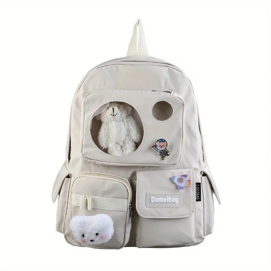 New Women Backpack School Bag for Teenage Girls Japanese Korean Rucksack Student Bookbags Laptop Backpack Lovey Lady Backpack
