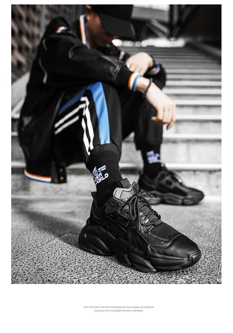 Men's Sneakers Hidden Heels Elevator