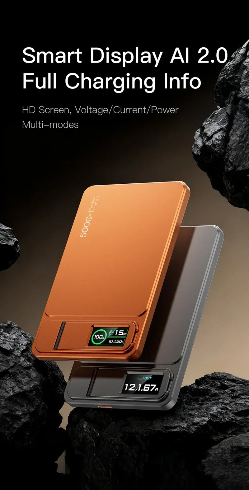 MagSafe,Magnetic Wireless 20W Fast Charging 500000mAh