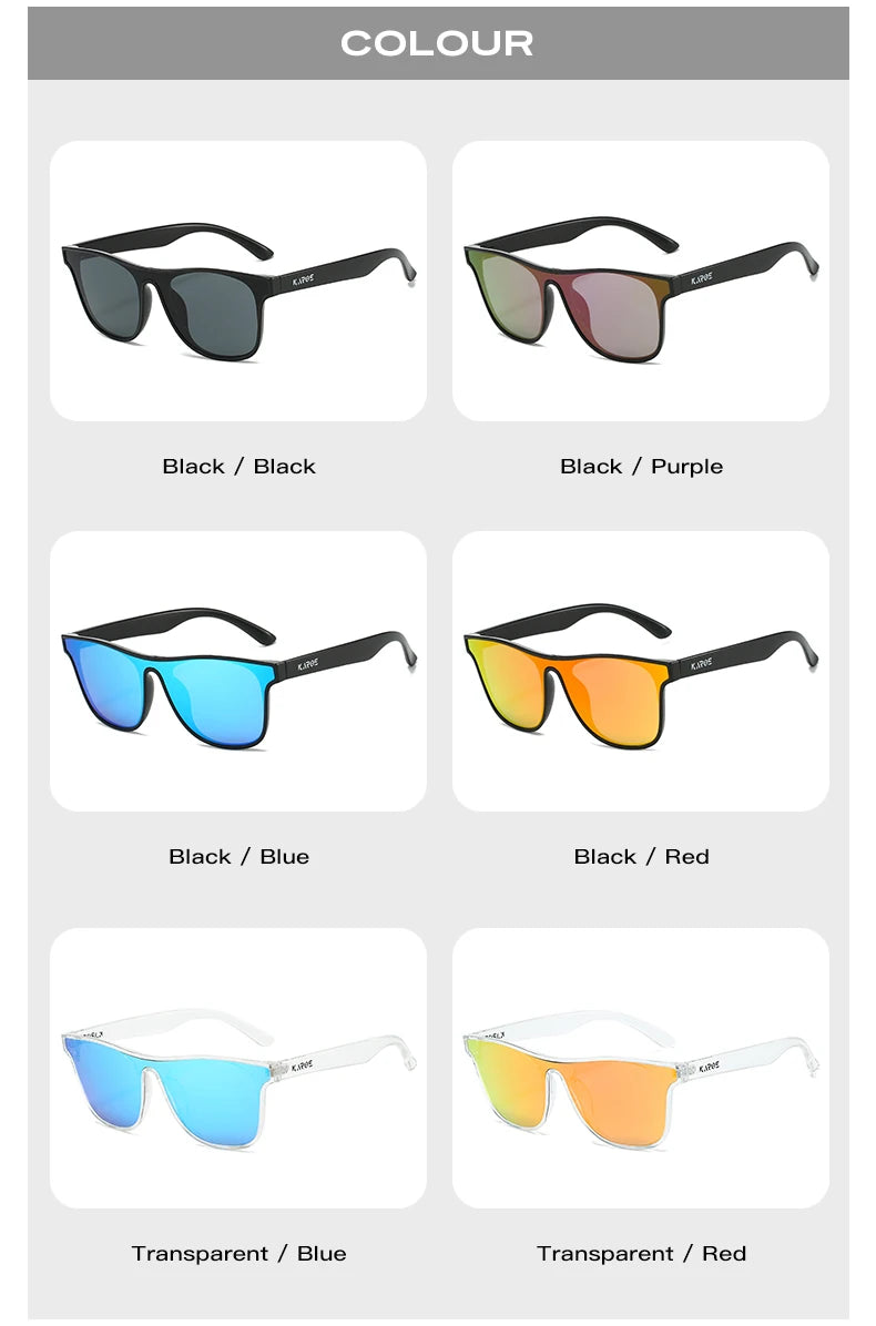 KAROS Fashion Sunglasses For Men Women Square Oversized Anti Glare Driving Eyewear Mirror Sun Glasses Women UV400 Goggles YZ2016
