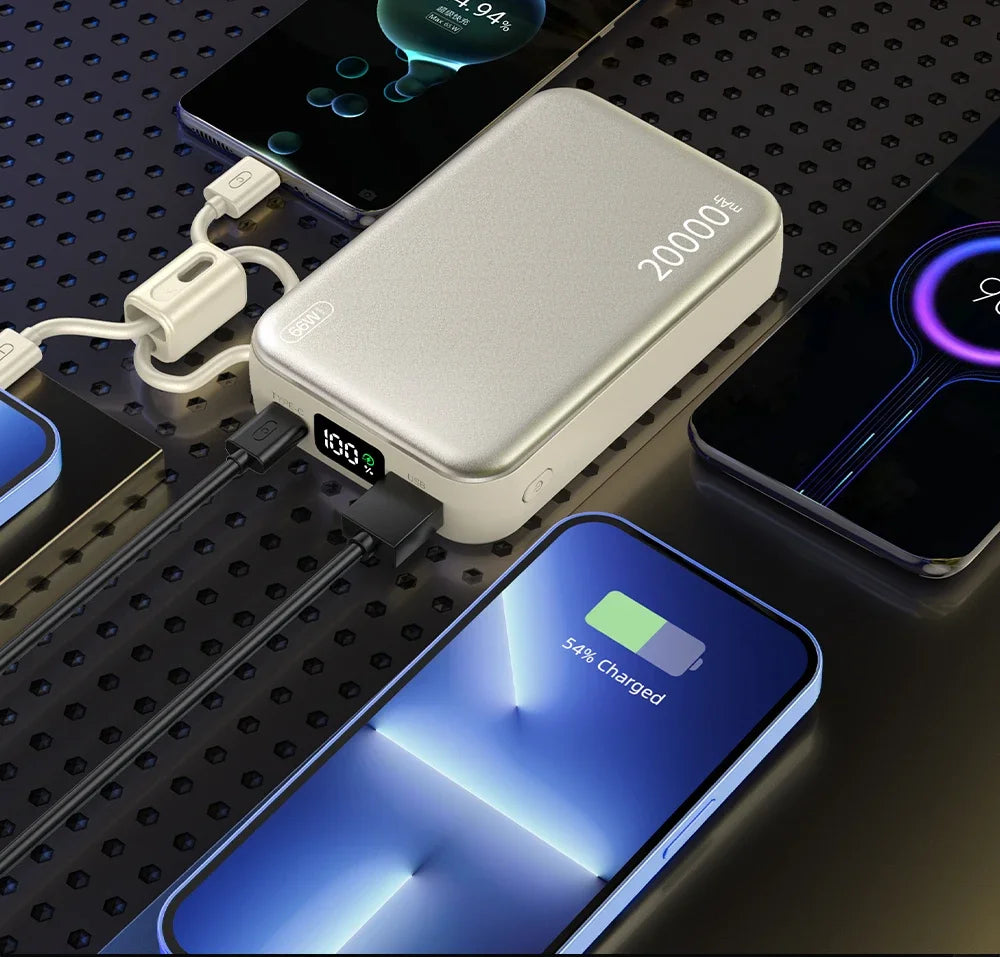 66W Fast Charge Power Bank 20000mAh