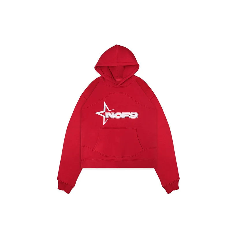 Hoodies Men Y2k Hip Hop letter Graphic Print Hooded Sweatshirt Punk Rock Oversized Pullovers Baggy Sweatpants Suits