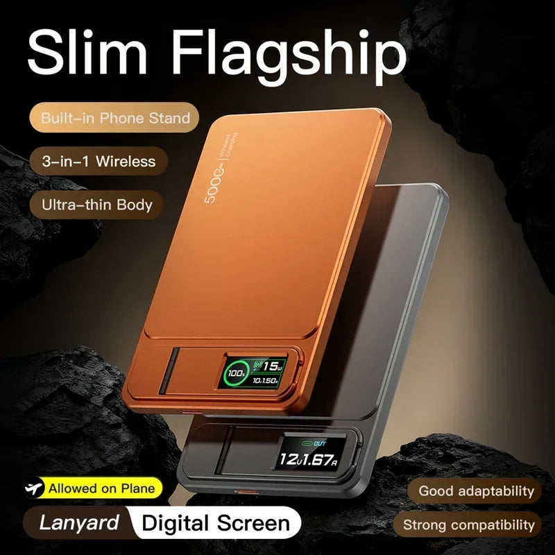 MagSafe,Magnetic Wireless 20W Fast Charging 500000mAh