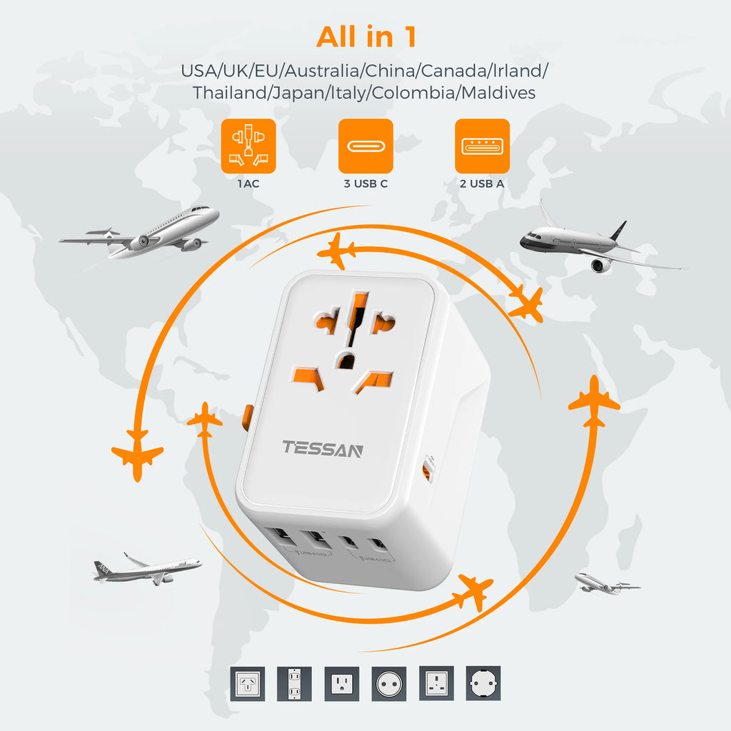 TESSAN 65W Travel adaptor