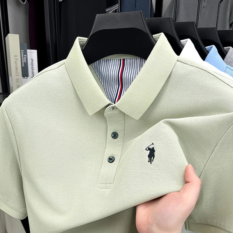 cotton short sleeve polo