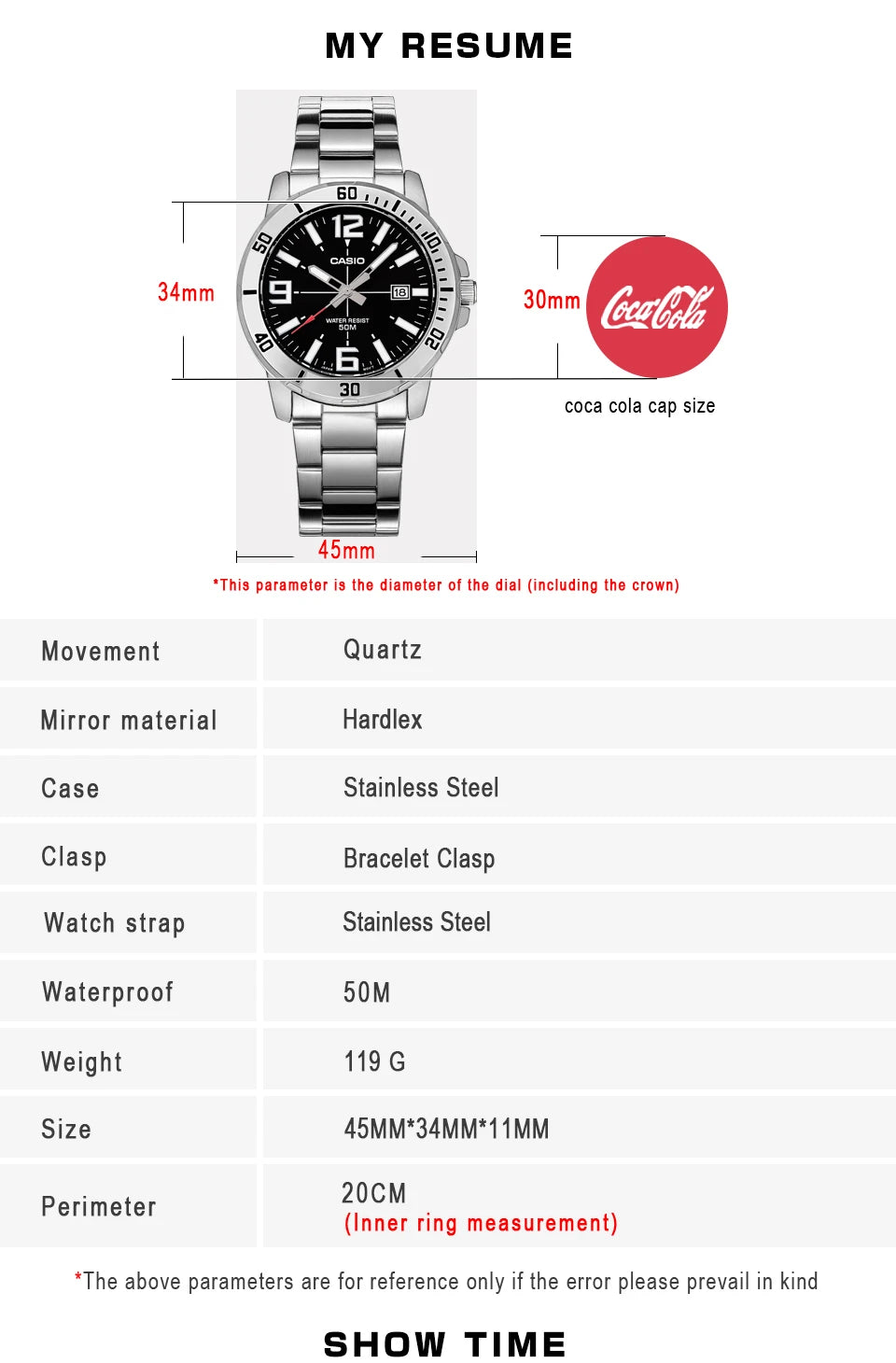 Casio watch  MTP-VD01D