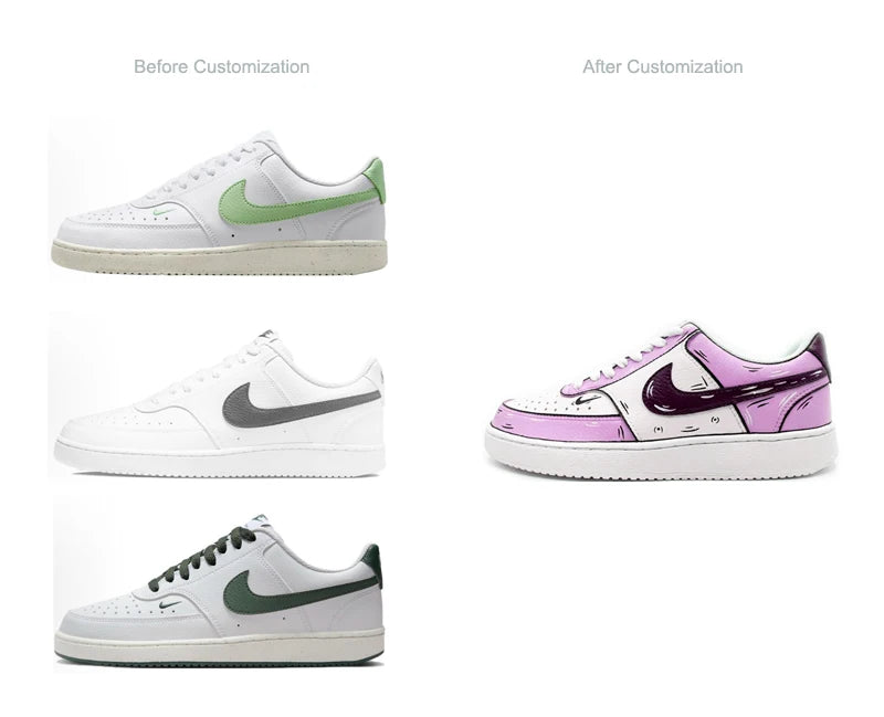 Custom Sneakers NIKE COURT VISION Unisex retro shoes