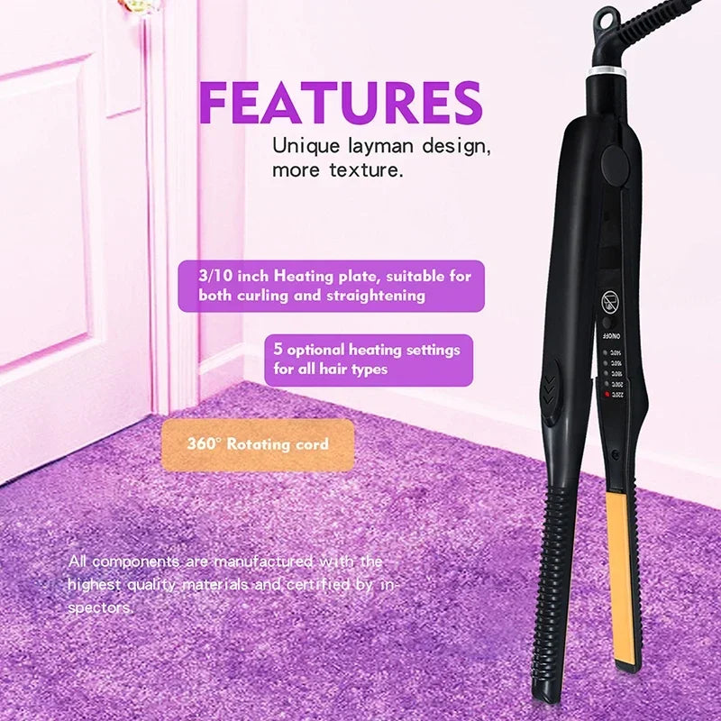 Mini Hair Straightener 2-in-1