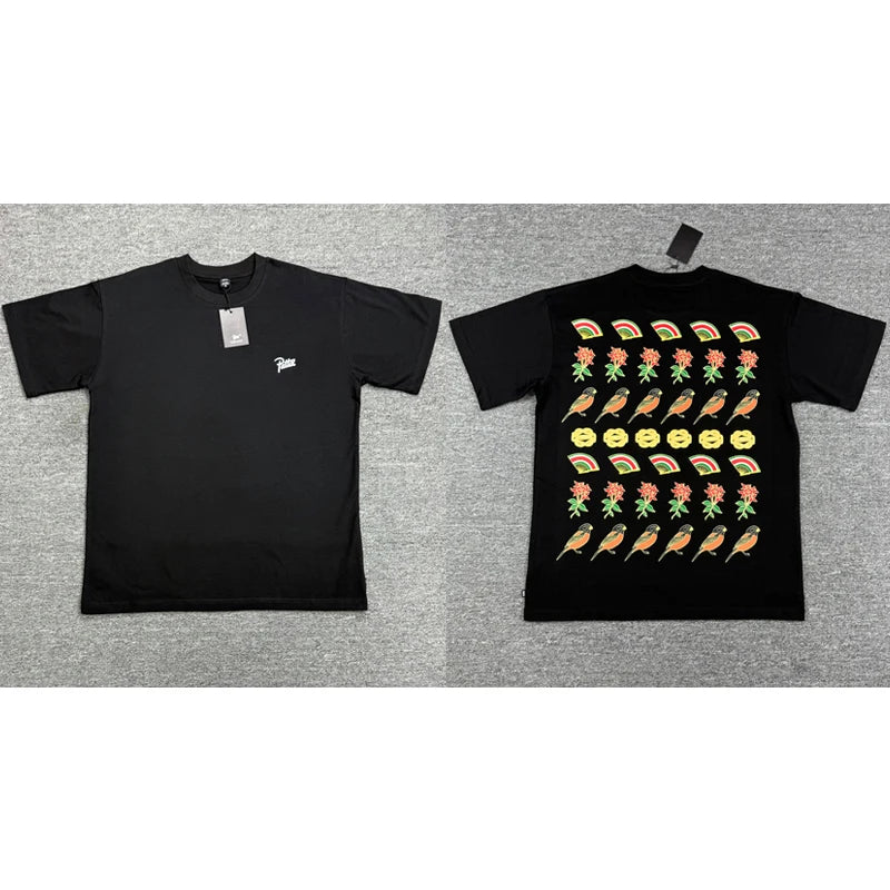 Summer Round Neck Men's Women's Loose Patta Tops New Style High Quality PATTA Short Sleeved T-shirts One Day Ship Out