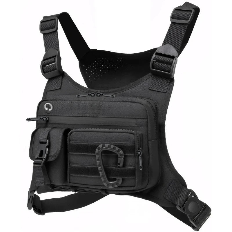 Tactical Outdoor Chest Bag Unisex Running Cycling EDC Vest Workouts Sports Chest Pack Rig for Men And Women
