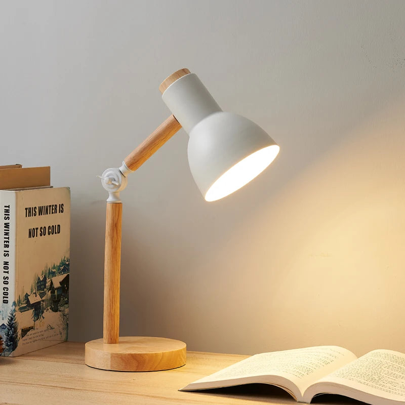Nordic Wooden LED Lamp