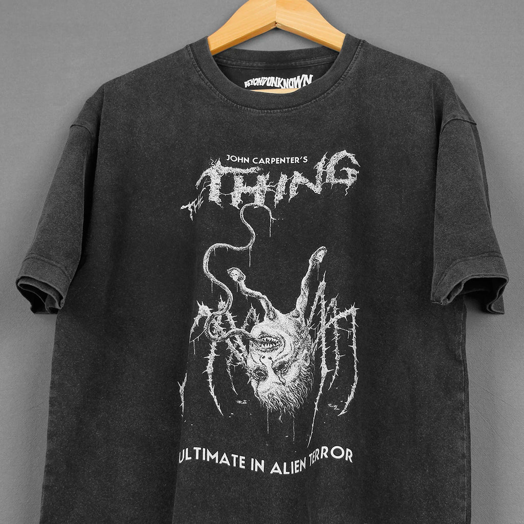 The Thing T-Shirt John Carpenter Horror Movie They Live Halloween Prince of Darkness Men's Cotton Short Sleeves Clothing Shirt