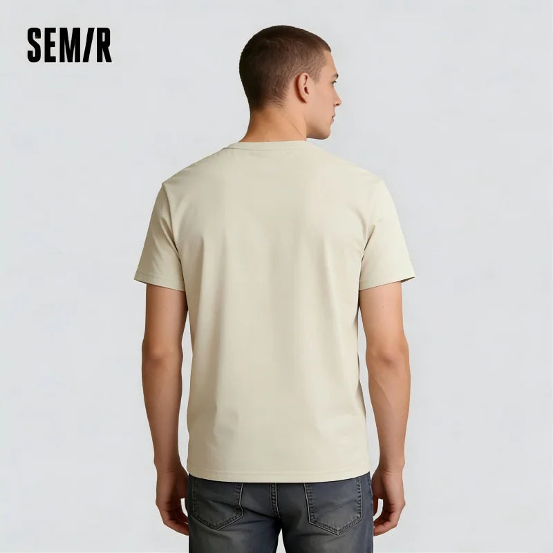 SEMIR T Shirt Men Fashion Casual Cotton T-shirts Men White Tee Shirts Short Sleeve Streetwear Summer Tops For Male