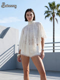 Lace Summer Top & Shorts Set