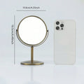 3/4/5 Inch Double-Sided Makeup Mirror – 2X Magnification, Clear Reflection, Portable Travel Size with Foldable Stand