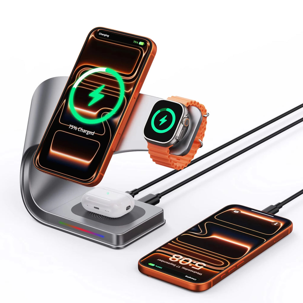 Magnetic Wireless Stand  15W Fast Charging