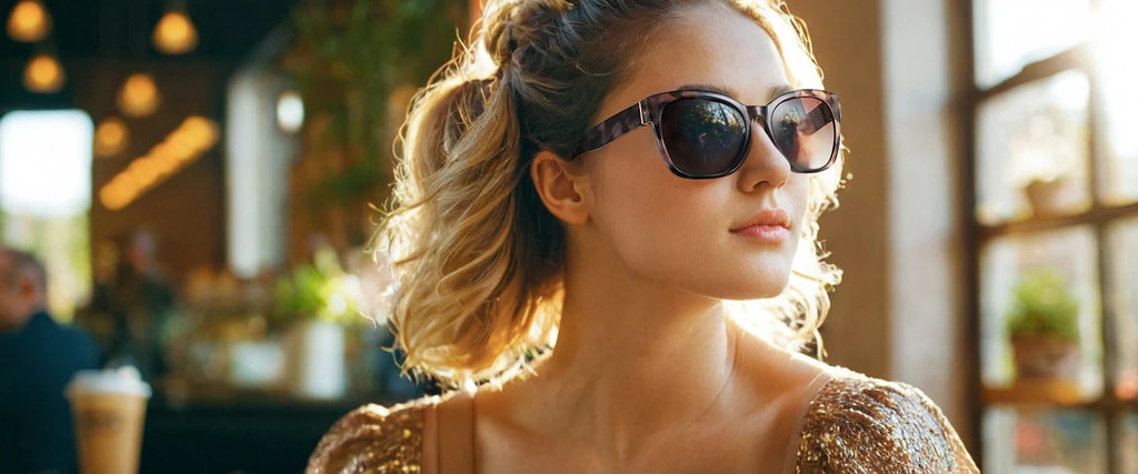ZENOTTIC Fashion Original Thick Butterfly Frame Polarized Sunglasses for Women Chunky Uv400 Protection Shade Cat Eye Sun Glasses