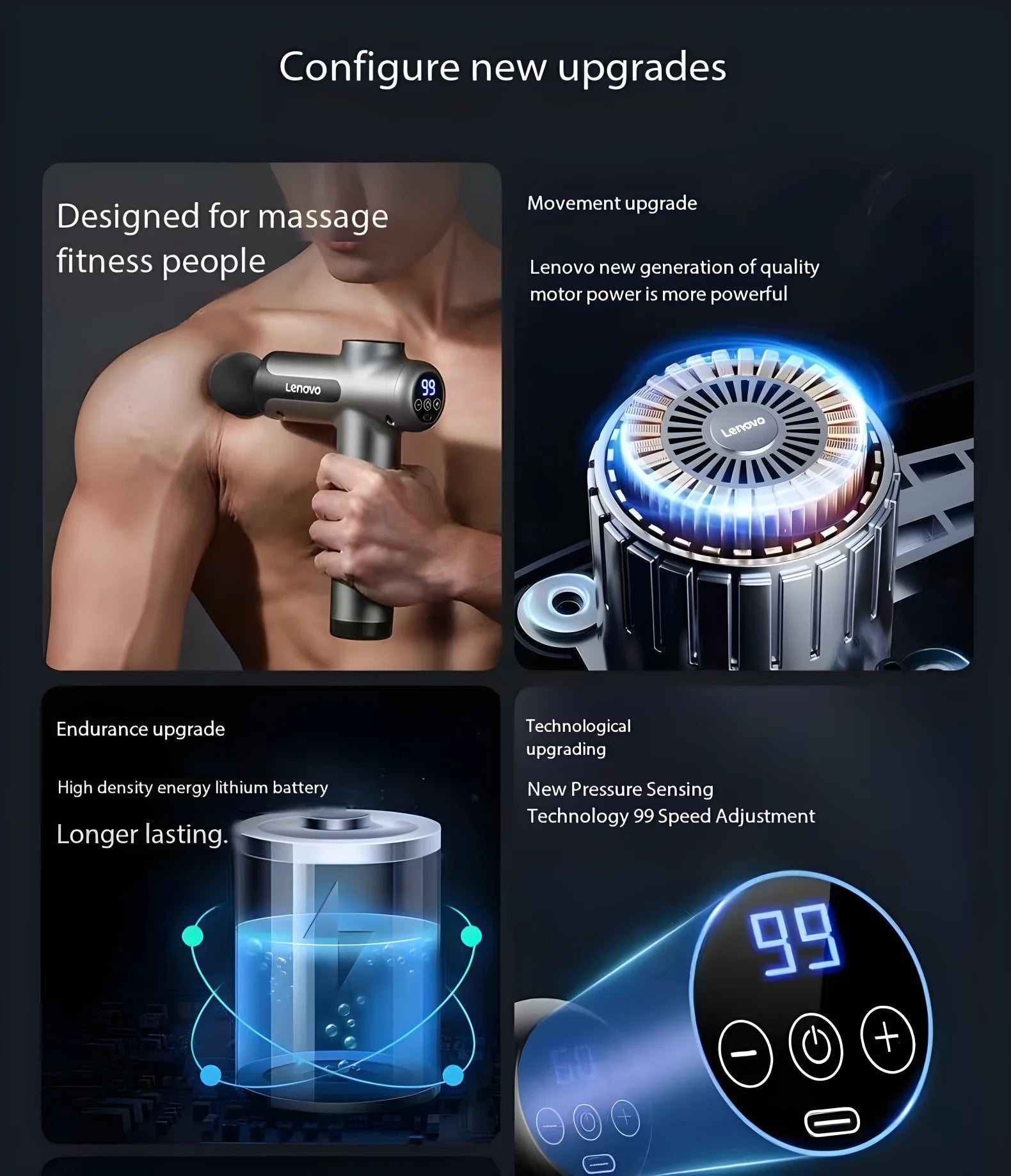 Lenovo Massage Gun pro