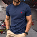 cotton round neck short sleeved
