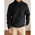 Men's American Retro Harrington Jacket Waterproof Stand Collar Casual Business Coat Spring Autumn Daily Outerwear