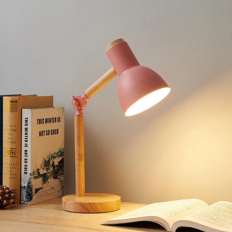 Nordic Wooden LED Lamp