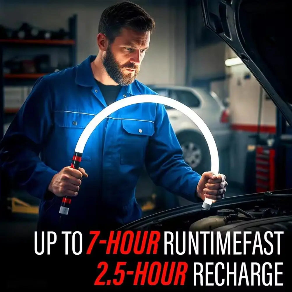 Flexible Silicone LED Flashlight Stick USB Rechargeable Work Light High Lumens Long Battery Life Flashlight For Car Repair