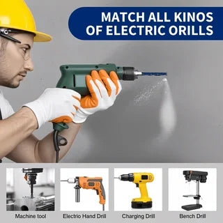 6/8/10mm 3PCS Four-Cutter Cross Tile Drill Bits Multipurpose Masonry Drill for Ceramic Tile Brick Glass Drilling Work