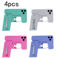 Mini Folding Mobile Phone Water Gun, Manual Continuous Dual Head Water Gun, Summer Water Play And Decompression Toy